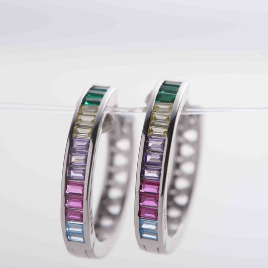 Rainbow Circular Hoops