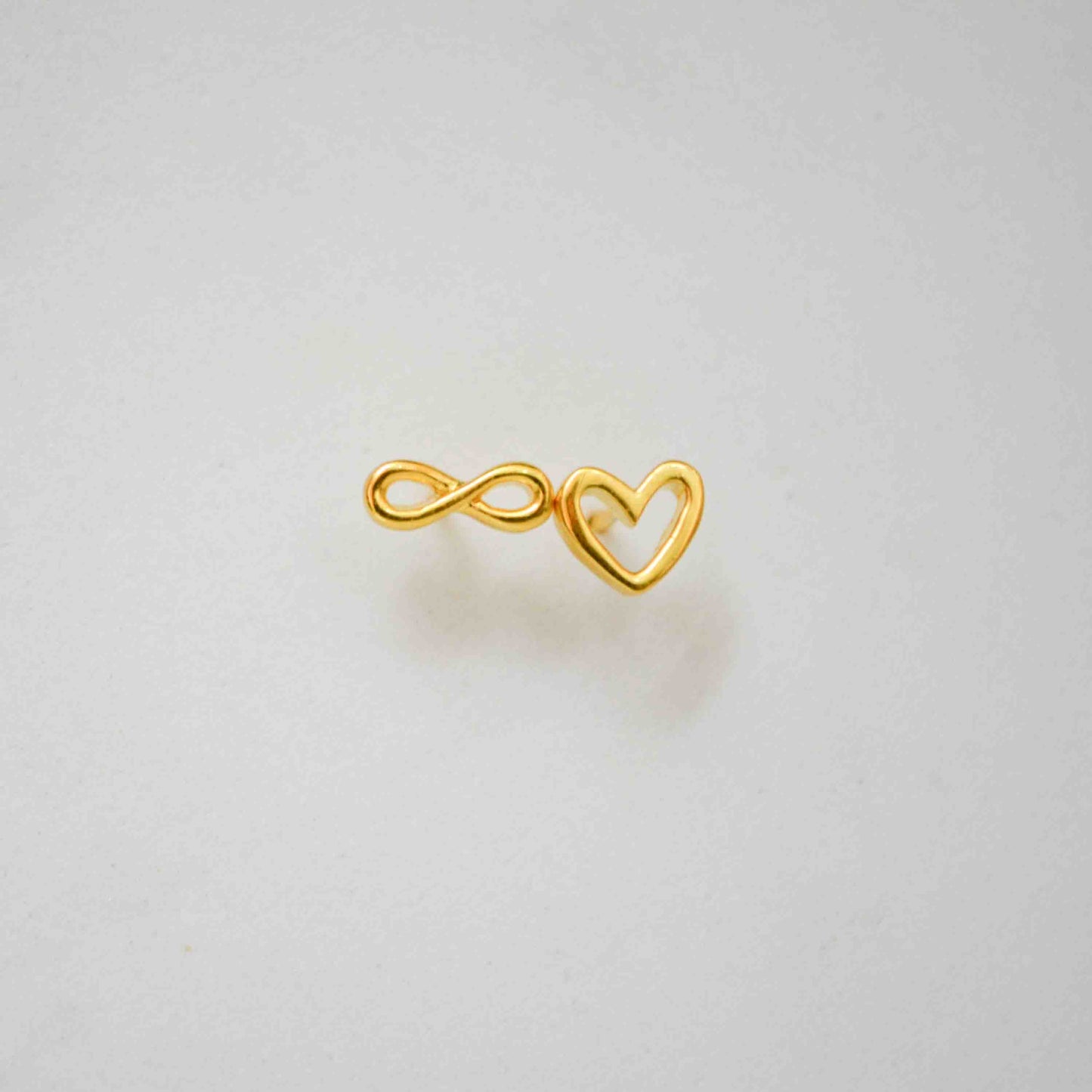 Heart infinity Studs