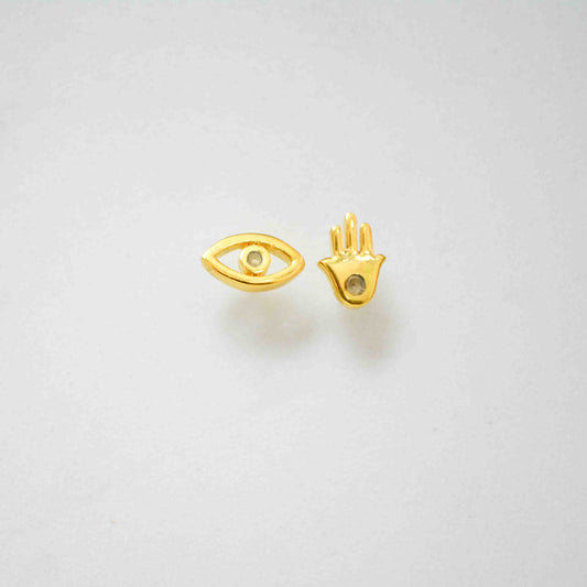 Evileye Hamsa hand Mixmatch Studs