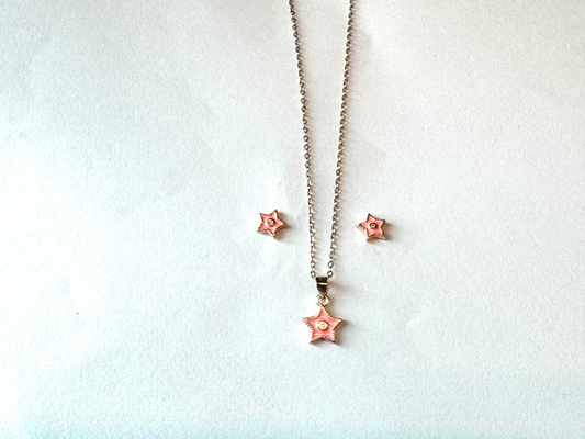 Pink Star Rose Gold Set