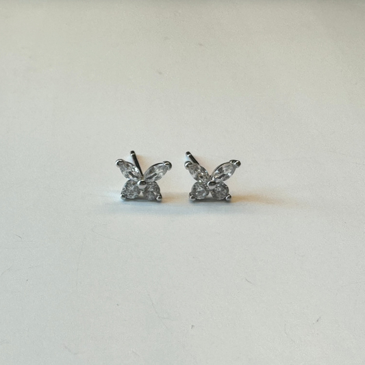 Zircon Butterfly Stud