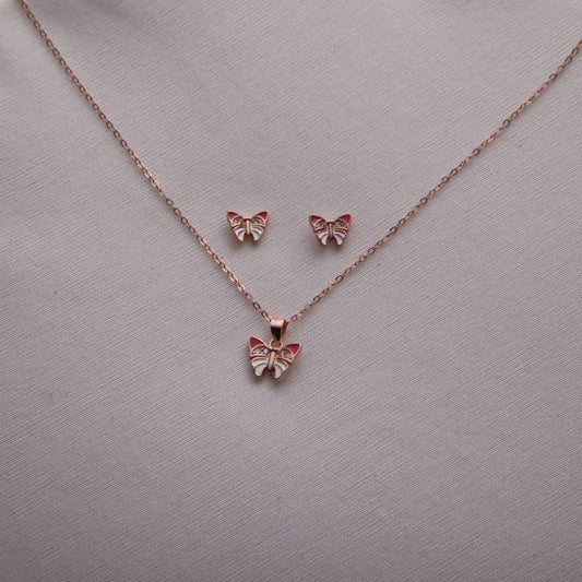 Butterfly Rose Gold Set